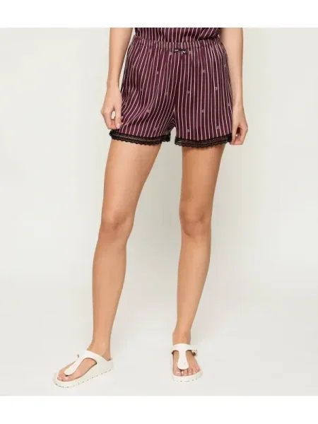 Hugo Bodywear Pantaloni scurți de pijama UNIQUE | Relaxed fit bordo