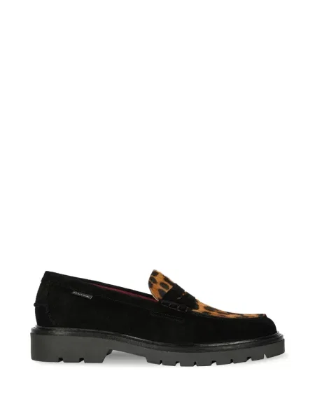 Pantofi loafer Ps Paul Smith cu imagine cu model leopard negru