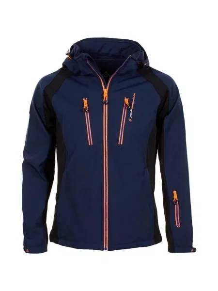 Geacă Peak Mountain softshell albastru