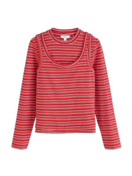 Next Tricou galben citron / roșu / negru alb