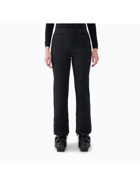Pantaloni de schi pentru femei 4F Fnk deep black negru