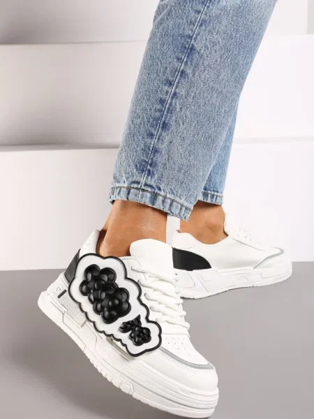 Sneakers cu negru alb
