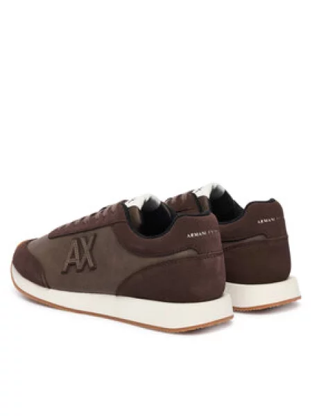 Sneakersy Armani Exchange hnědé