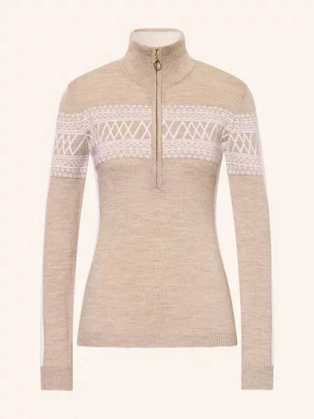 We Norwegians Bunda Midlayer Signature Z Merino Vlny béžová