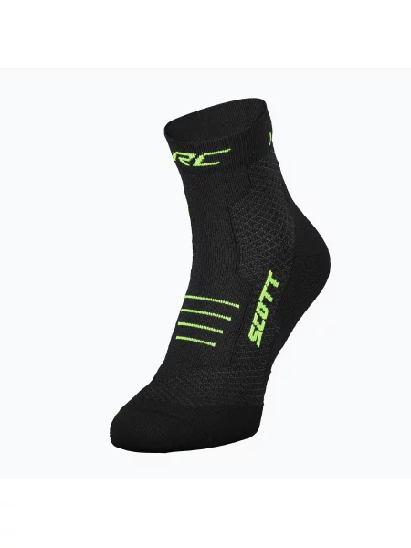 Шкарпетки SCOTT RC Running Quarter black/safety yellow чорні