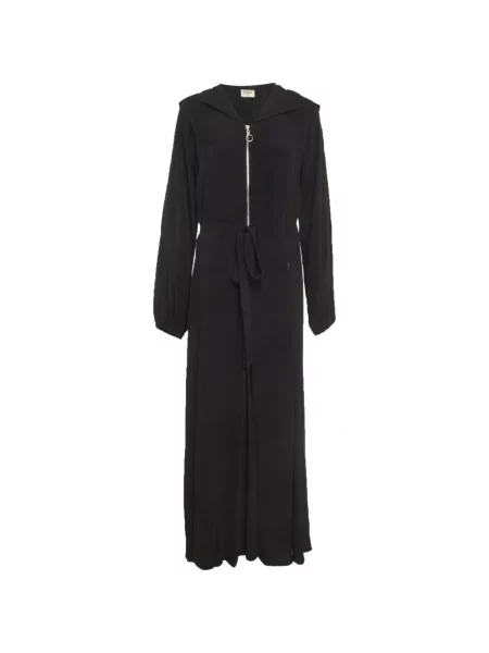 Rochie maxi 424 cu glugă negru