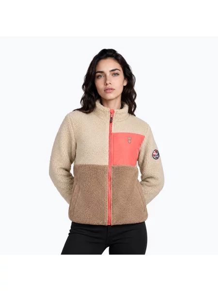 Bluză fleece pentru femei Aulp Vista Sherpa taupe 1