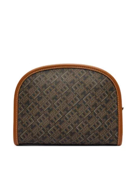 Tommy Hilfiger Kozmetični kovček Th Icon Washbag Mono Print črna