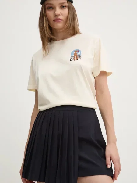 Sukně Abercrombie & Fitch tmavomodrá mini áčková