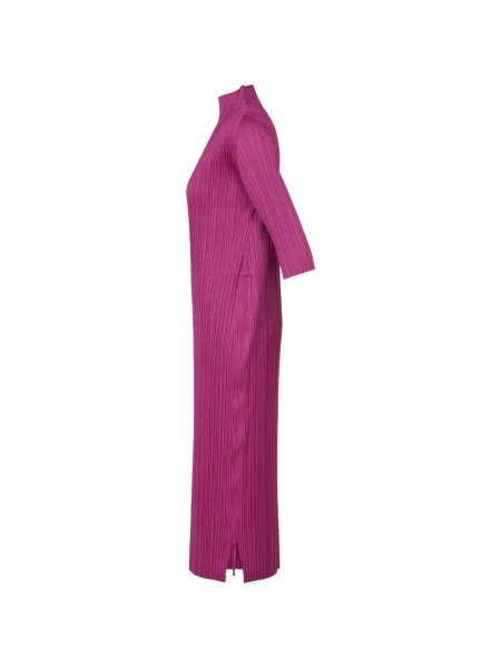 Rochie Pleats Please Issey Miyake plisată de costum roz