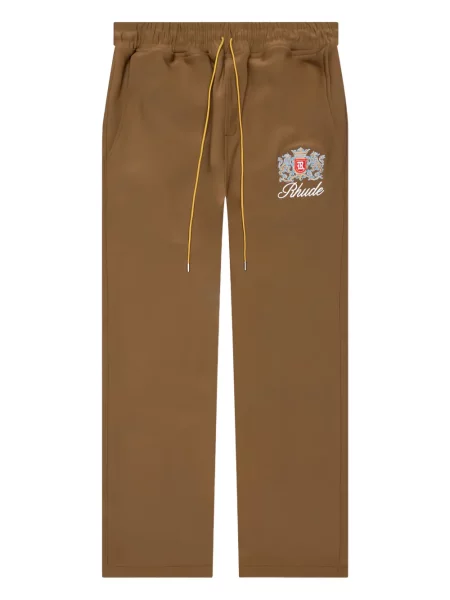 Pantaloni Rhude cu broderie maro