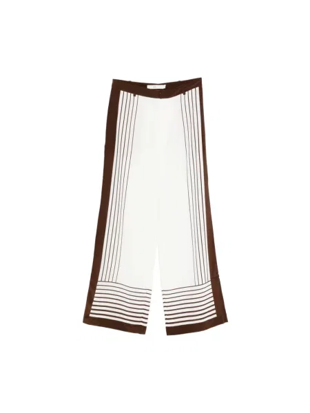 Wielobarwność spodnie Sir. w paski garniturowe