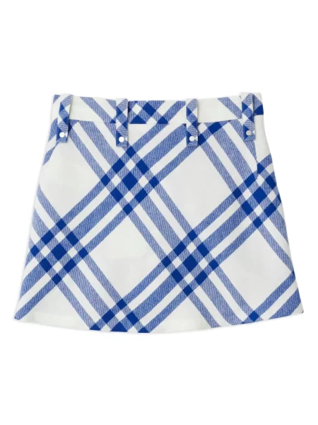 Vilnonis pledas sijonas Burberry balta