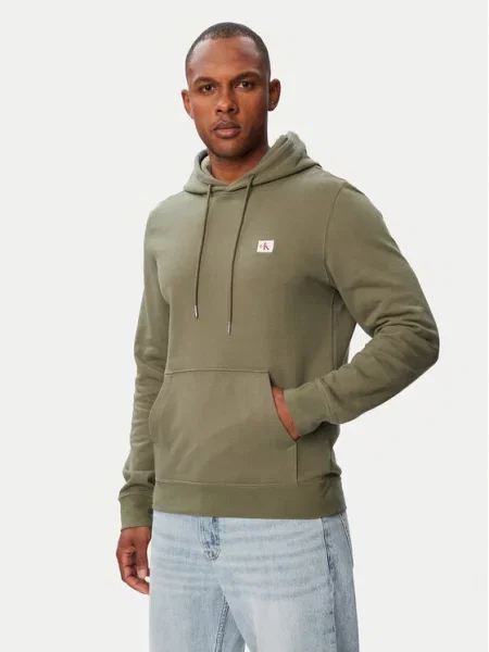 Calvin Klein Jeans Hanorac închis verde