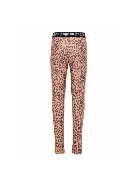 Legginsy Palm Angels brązowe