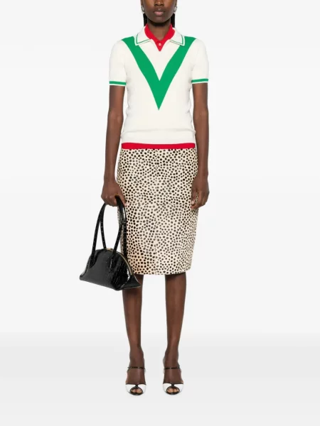 Tricou polo Valentino Garavani alb