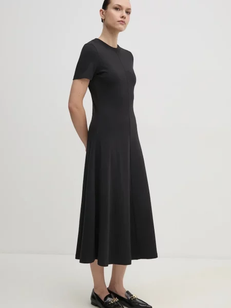 Šaty Tommy Hilfiger midi černá