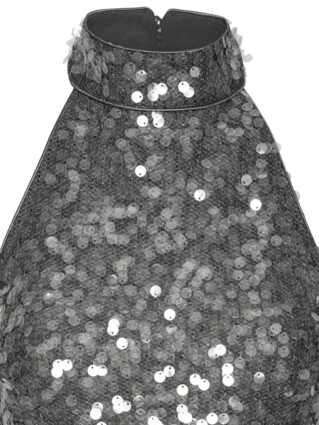 Top Rotate Birger Christensen cu paiete gri