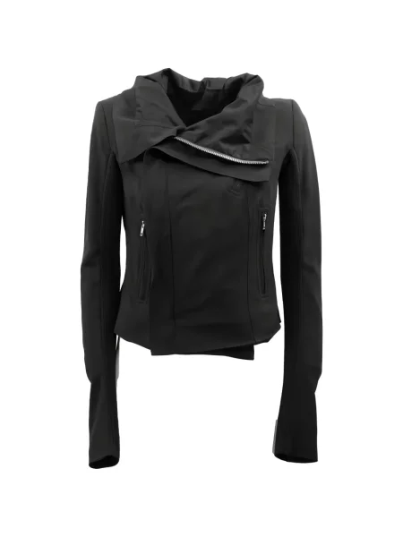 Geacă Rick Owens asimetrică negru