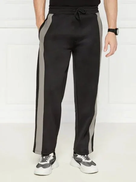 HUGO Pantaloni de trening HUGO X RACING BULLS | Oversize fit negru