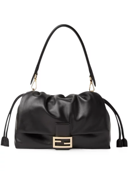 Geantă tip baghetă Fendi din piele negru