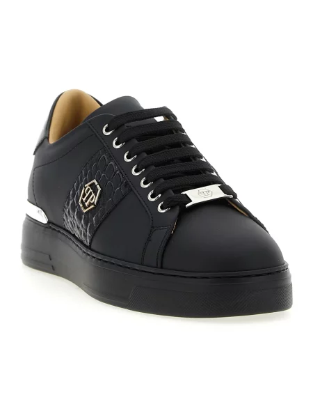 Sneakersy Philipp Plein skórzane czarne