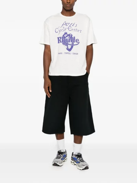 Tricou Rhude cu imagine alb