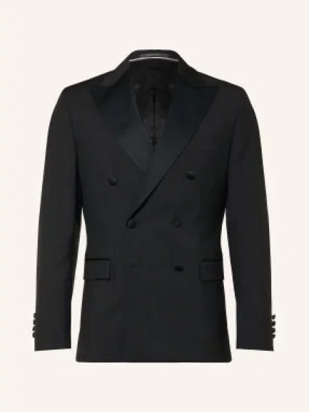 Wilvorst Marynarka Smokingowa O Kroju Slim Fit schwarz
