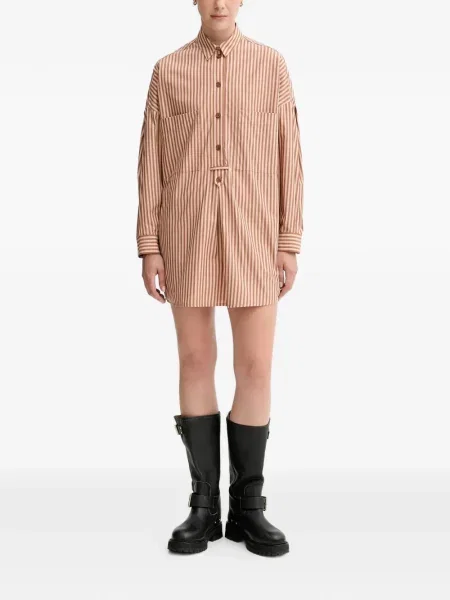 Rochie tip cămașă Sessun cu dungi de costum