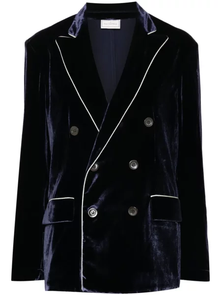 Sacou Pierre-louis Mascia de catifea albastru