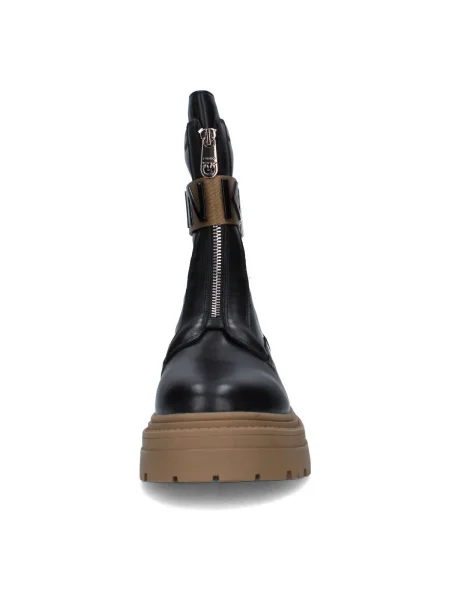Pinko cizme de piele Mia 13 negru