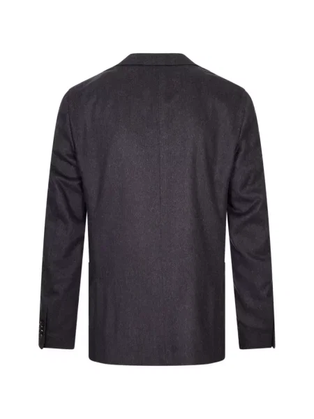 Sacou Corneliani cu model herringbone albastru