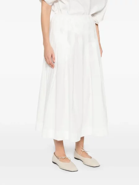 Spódnica midi Soeur do kolan biała