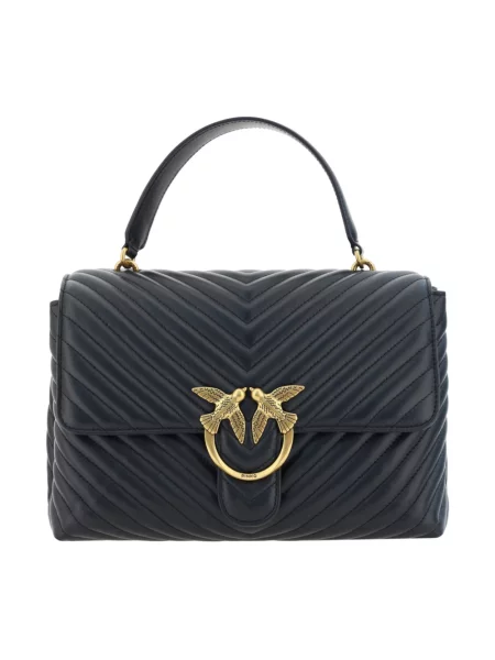 Torebka Pinko skórzana czarna