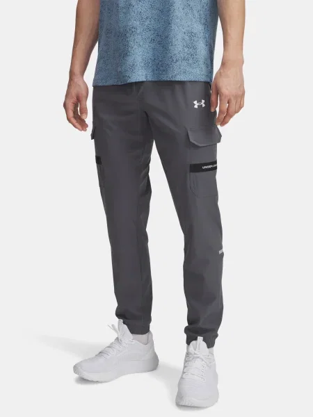 Pantaloni sport Under Armour alb