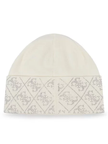 Čiapka Guess Krémová biela