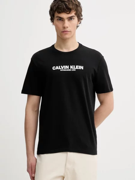 Tričko Calvin Klein s potiskem černá