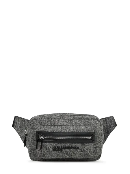 KARL LAGERFELD JEANS Borsetă Logo gri deschis negru