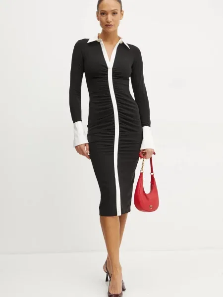 Rochie maxi Karl Lagerfeld de costum negru