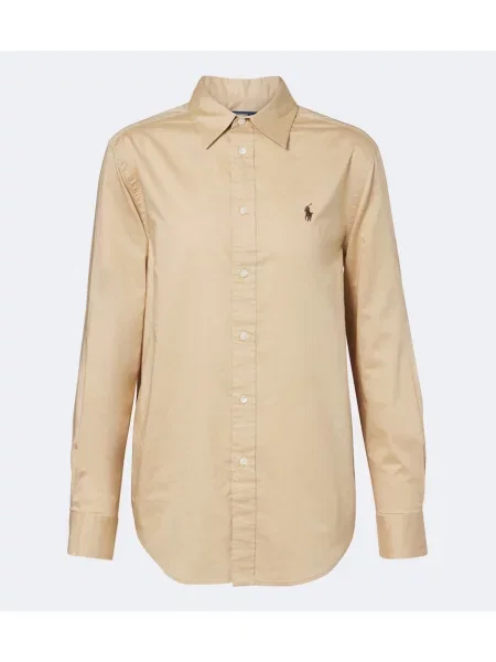 Cămașă Polo Ralph Lauren din poplin bej