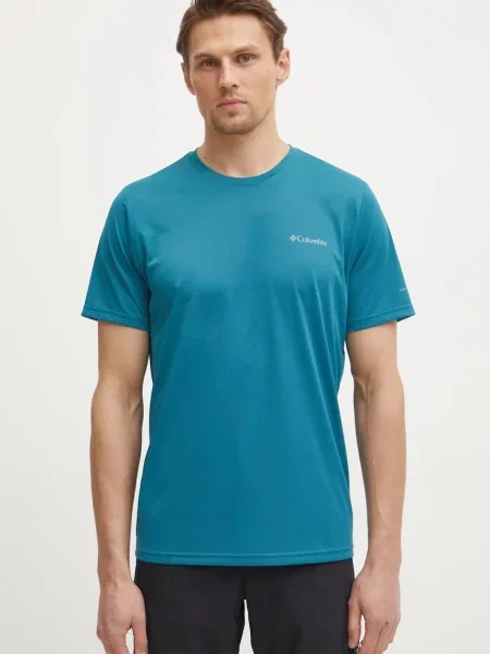 Спортна тениска Columbia Columbia Hike с изчистен дизайн черно
