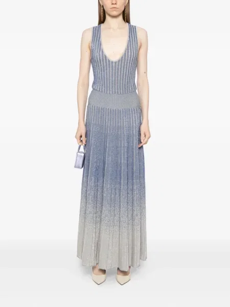 Rochie Saiid Kobeisy tricotate de costum albastru