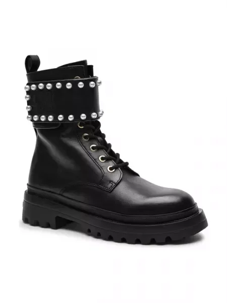 Love Moschino De piele botine negru