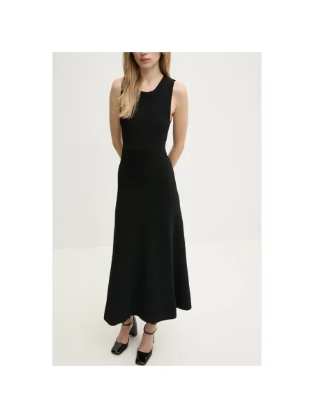 Sukienka maxi Moschino czarna