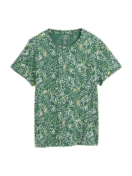 TOM TAILOR Tricou galben pastel / verde limetă / verde stuf alb