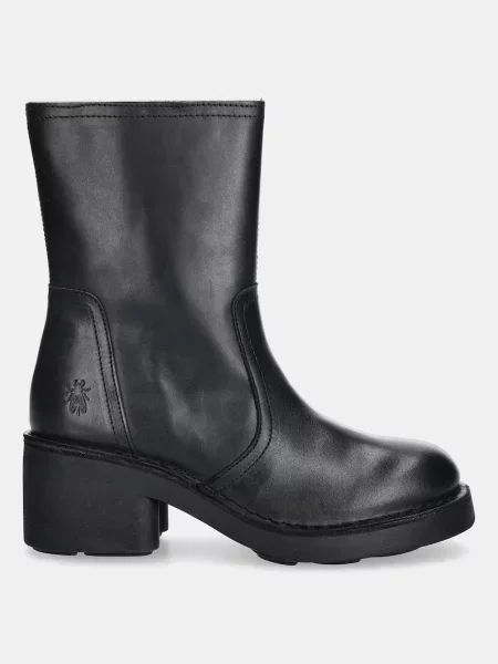 Кожаные ботинки Fly London черные