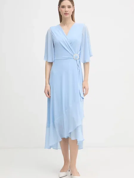 Joseph Ribkoff rochie evazată albastru