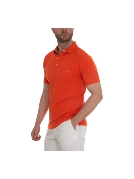 Koszulka polo Fay pomarańczowa