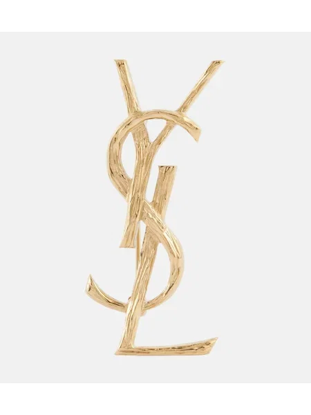 Brosa Saint Laurent auriu