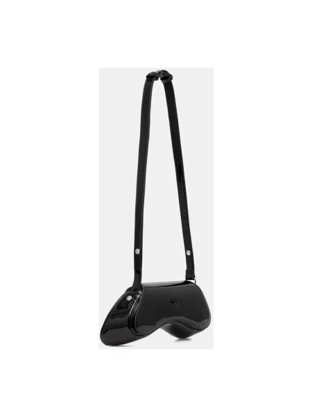 Torebka crossbody Diesel biznesowa czarna